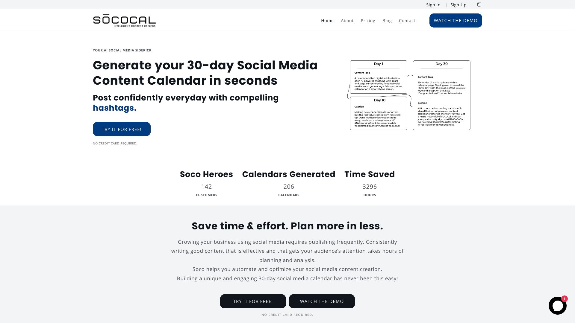 Sococal.ai screenshot