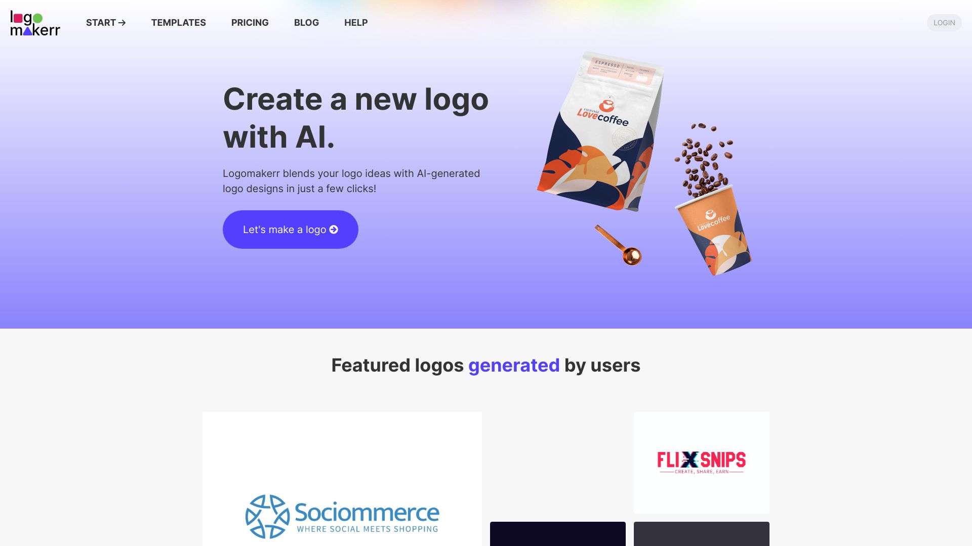 Logomakerr.ai screenshot