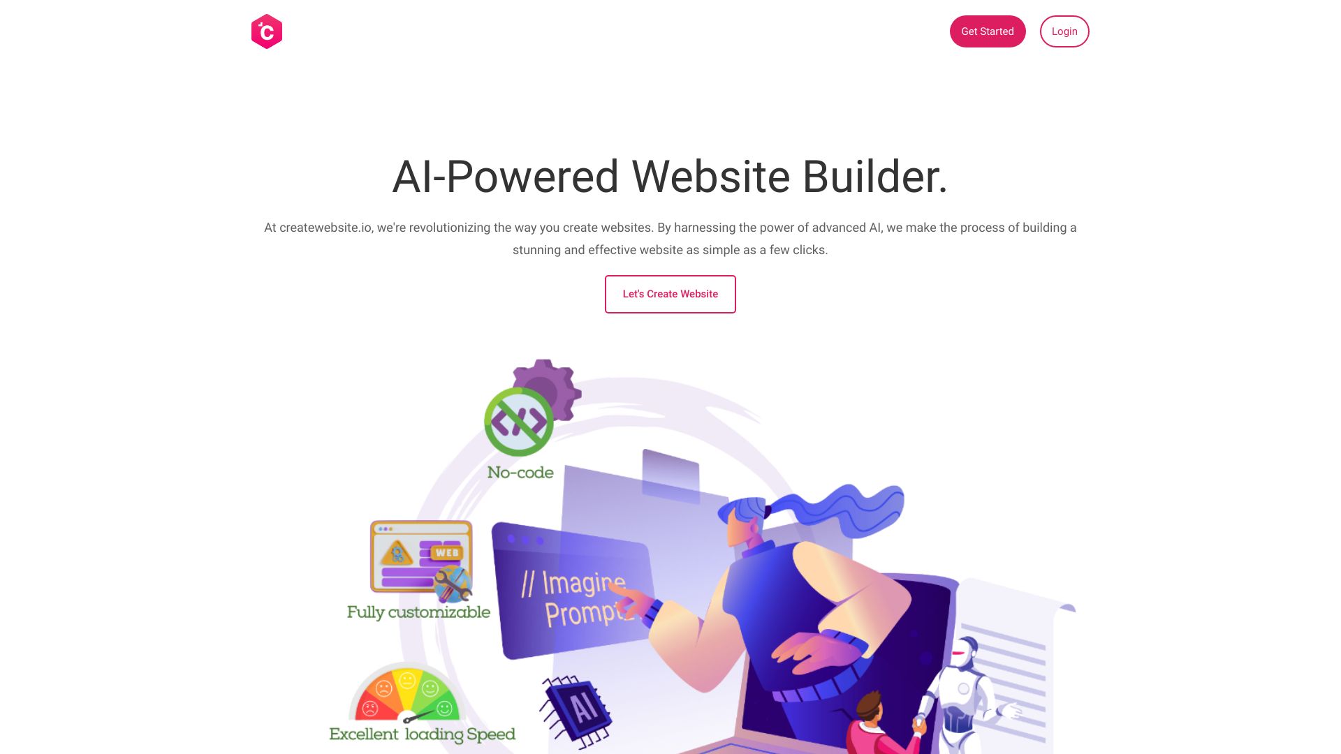CreateWebsite.io screenshot