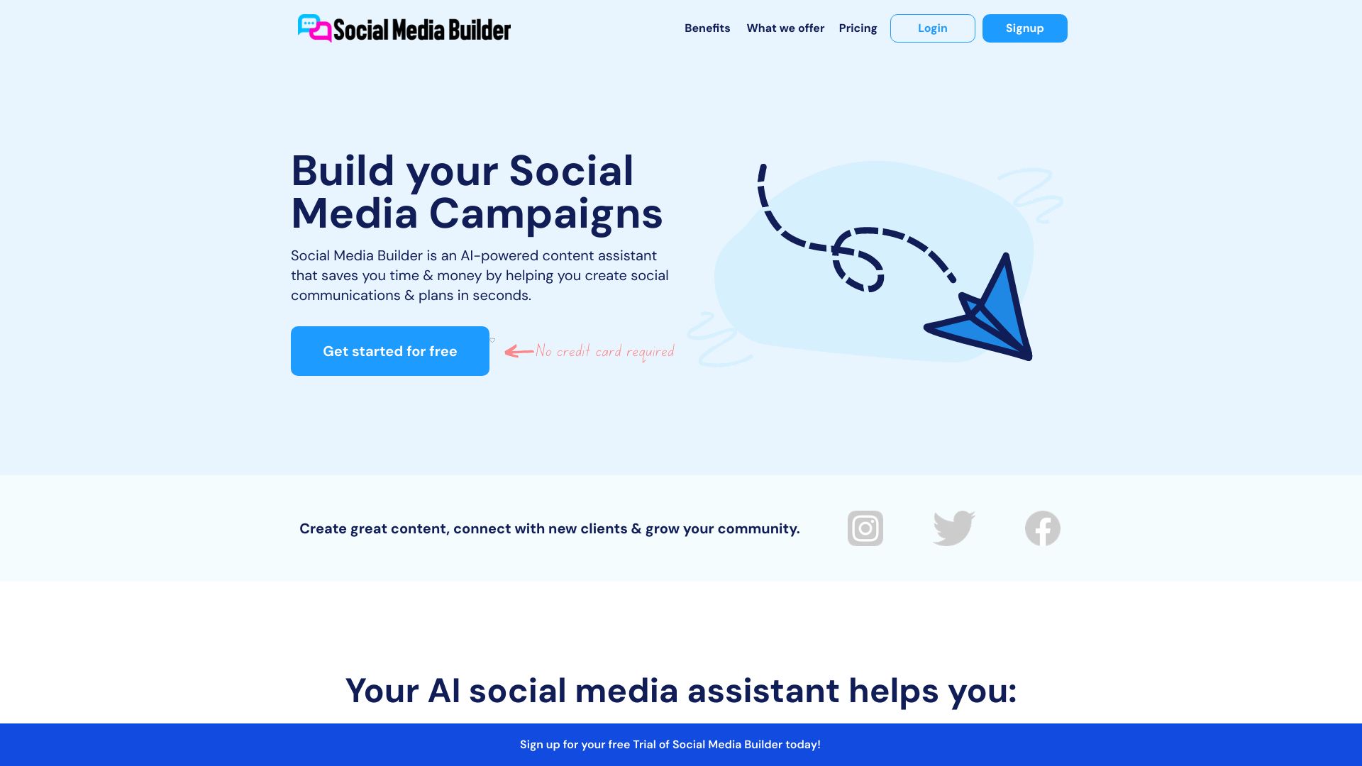 Social Media Builder screenshot
