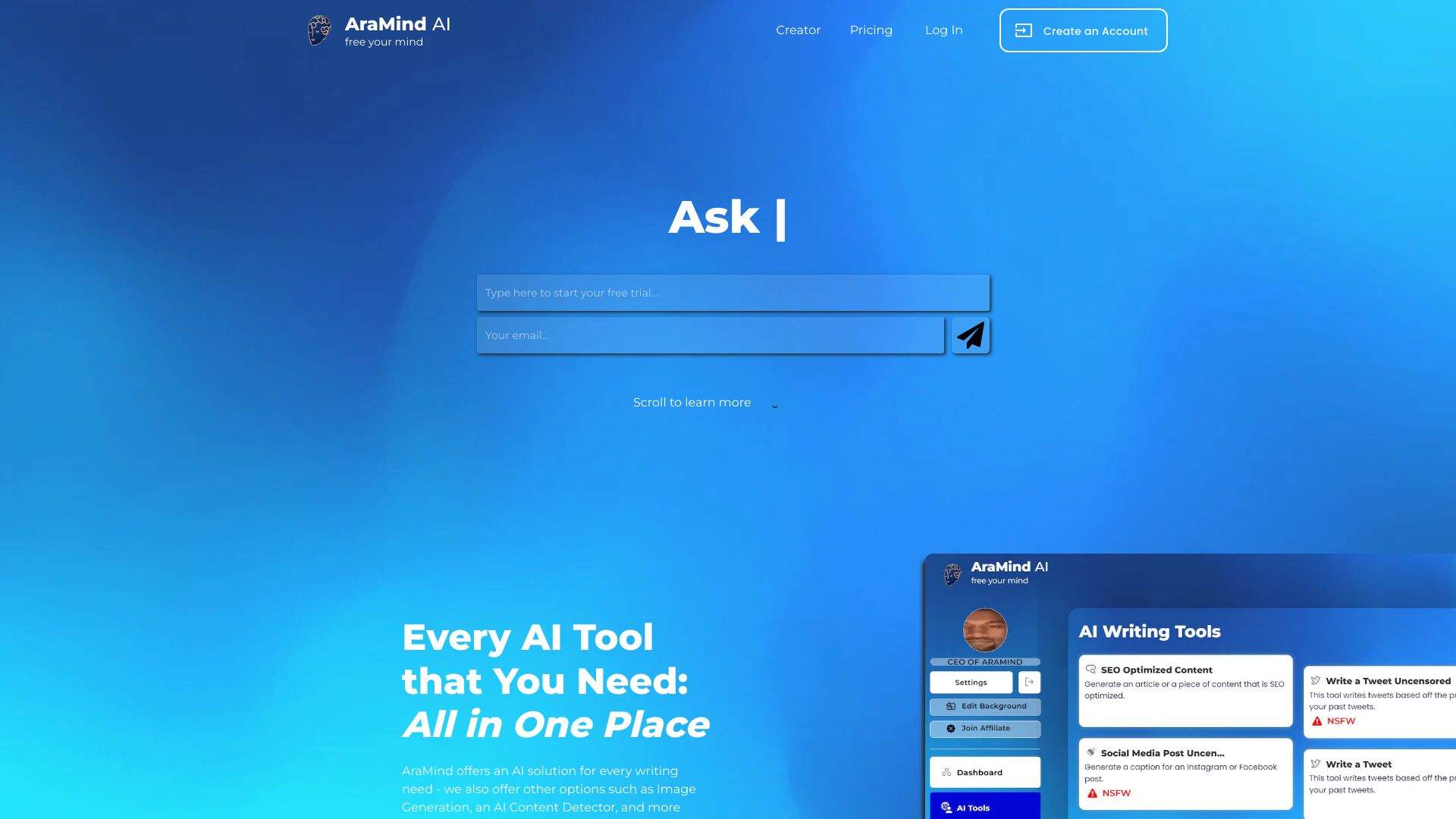 AraMind AI screenshot