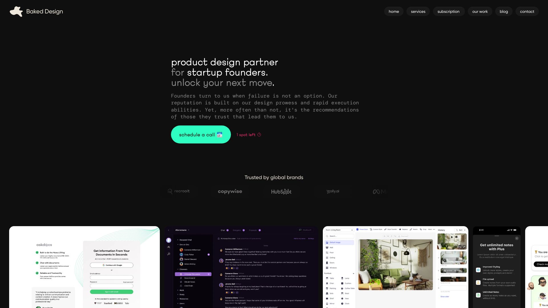 Baked Design screenshot