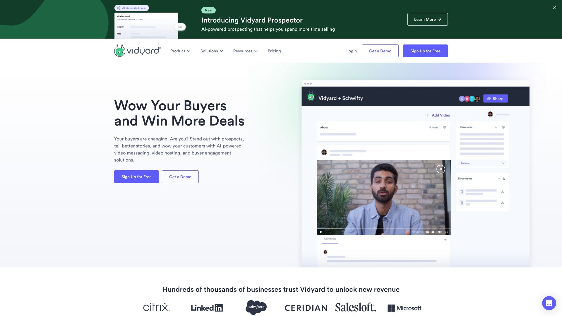 Vidyard screenshot