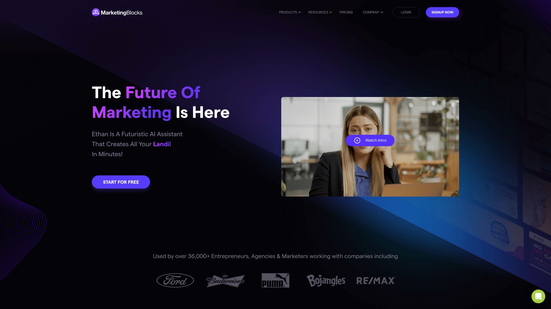 MarketingBlocks screenshot