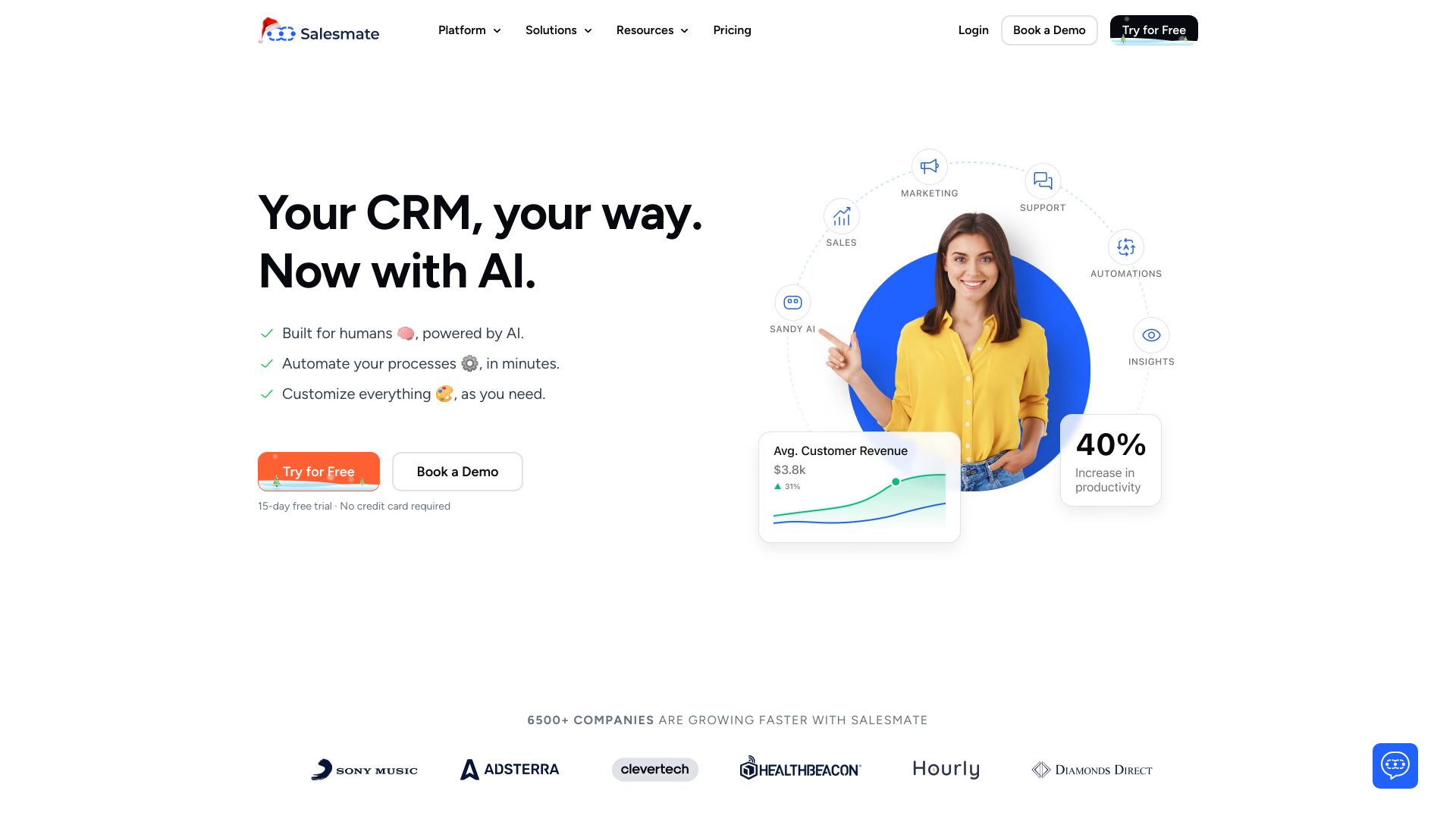 Salesmate screenshot