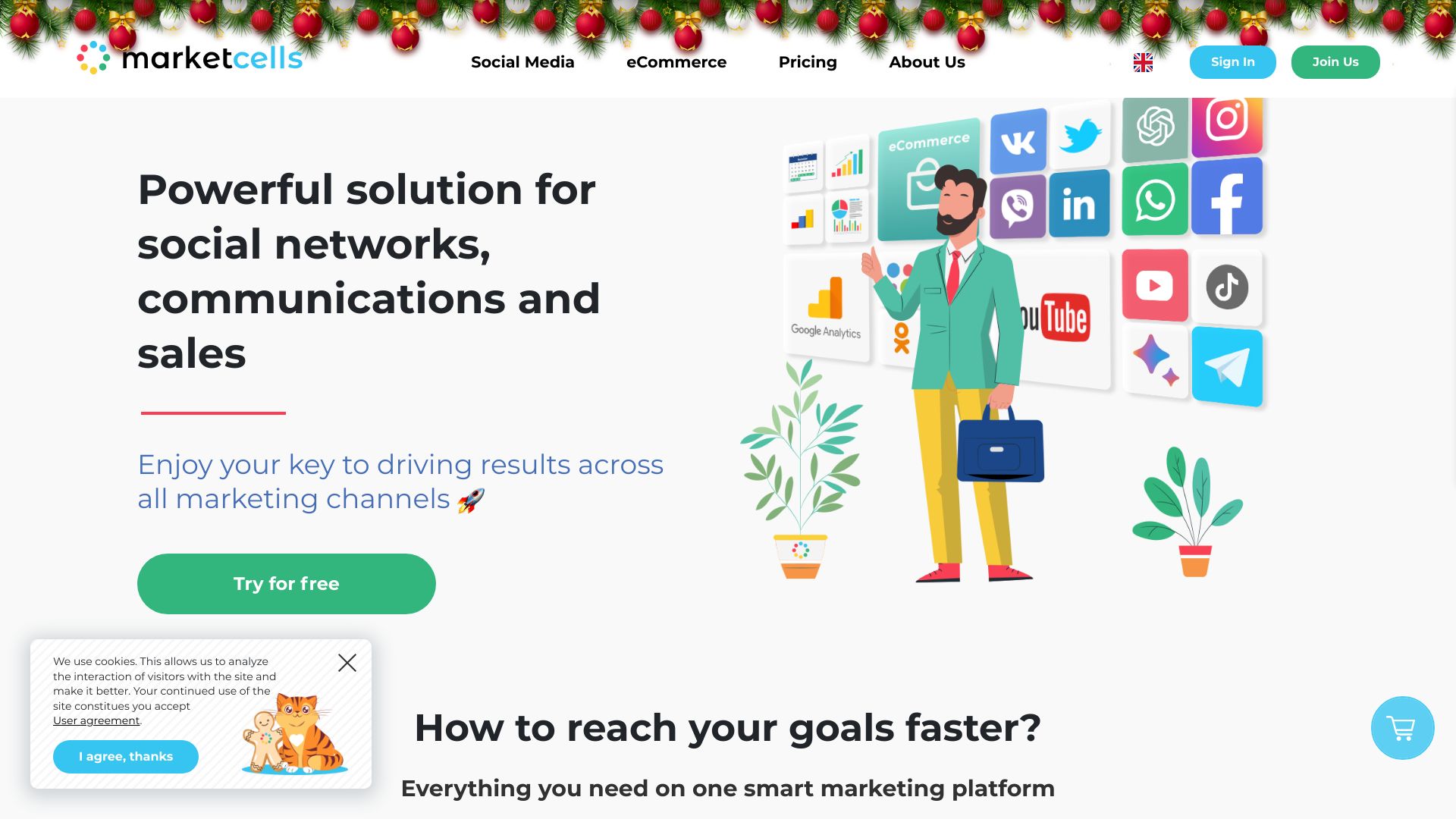 Marketcells.io screenshot