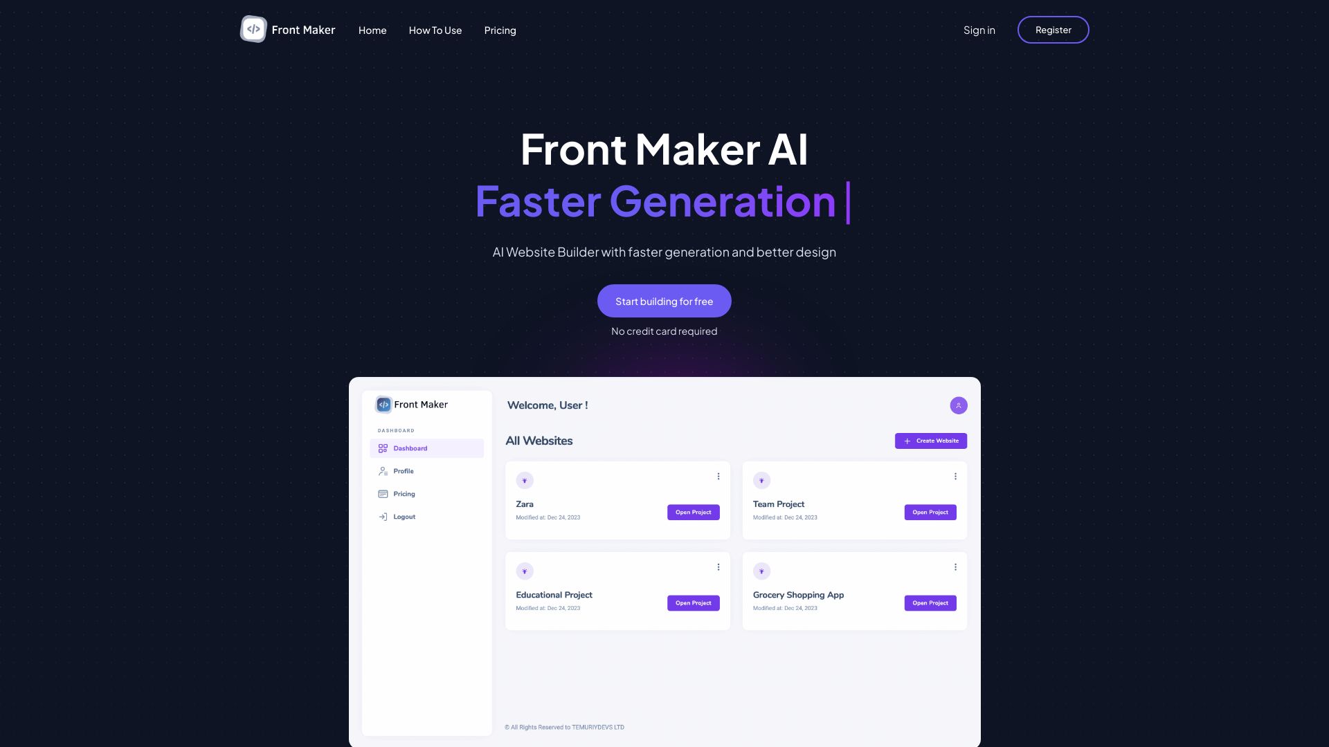 Front Maker screenshot