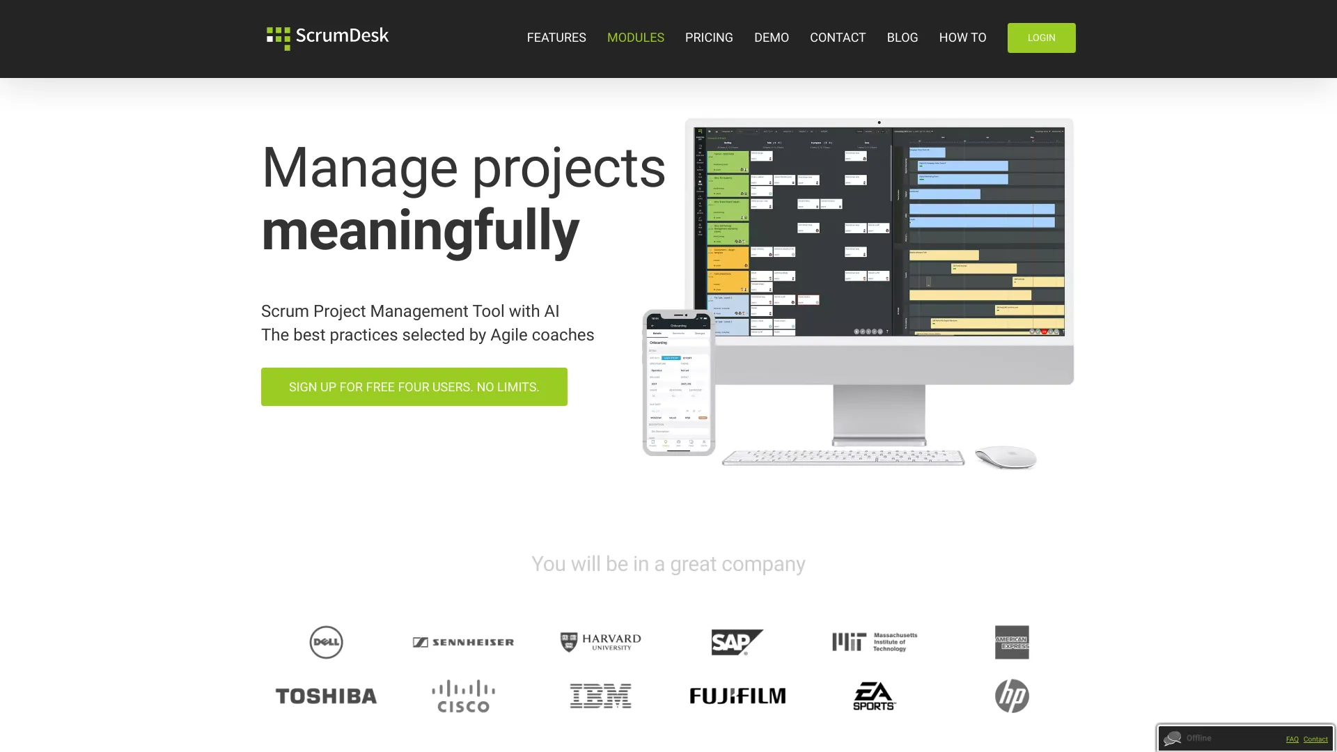ScrumDesk screenshot