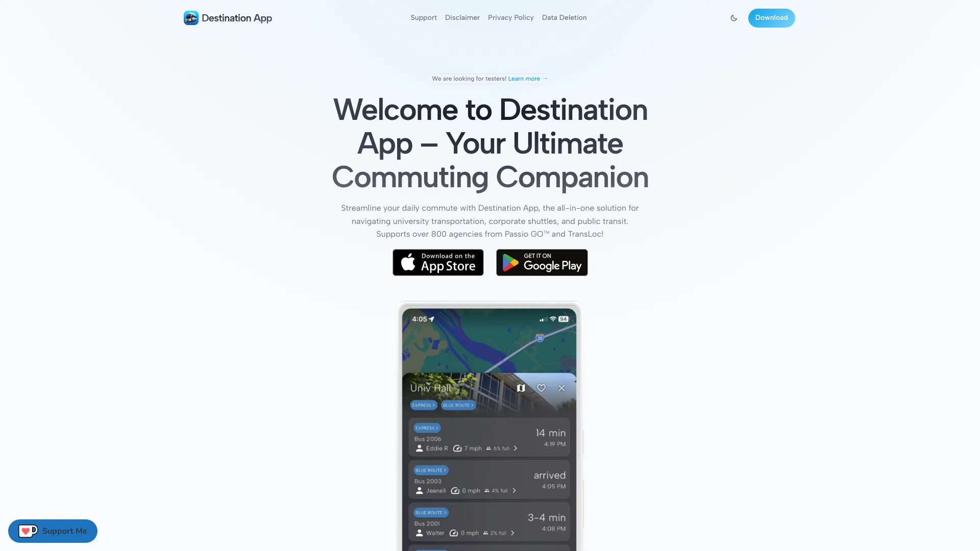 Destination App screenshot