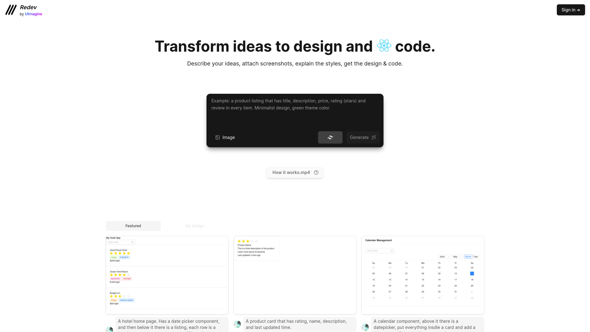 AI Website Builder screenshot