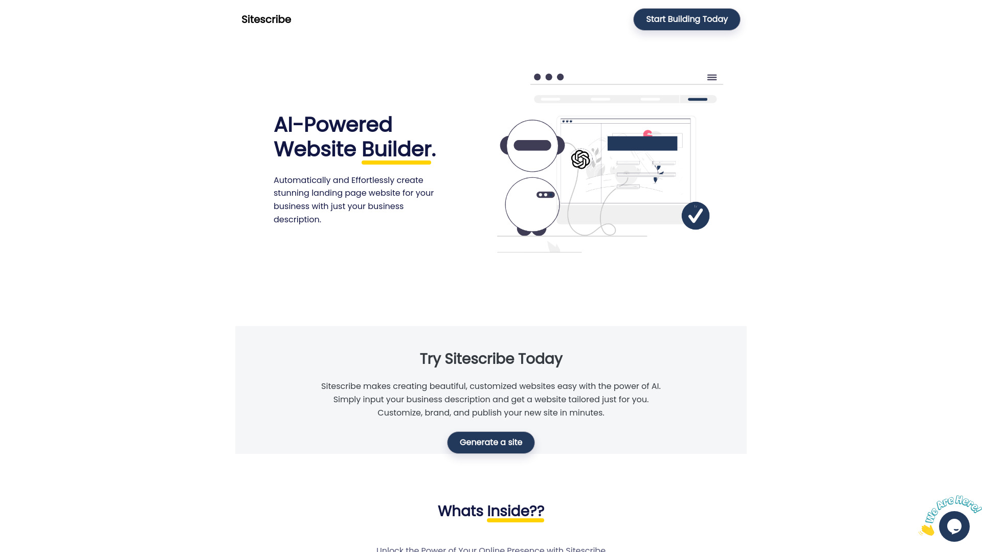 Sitescribe screenshot