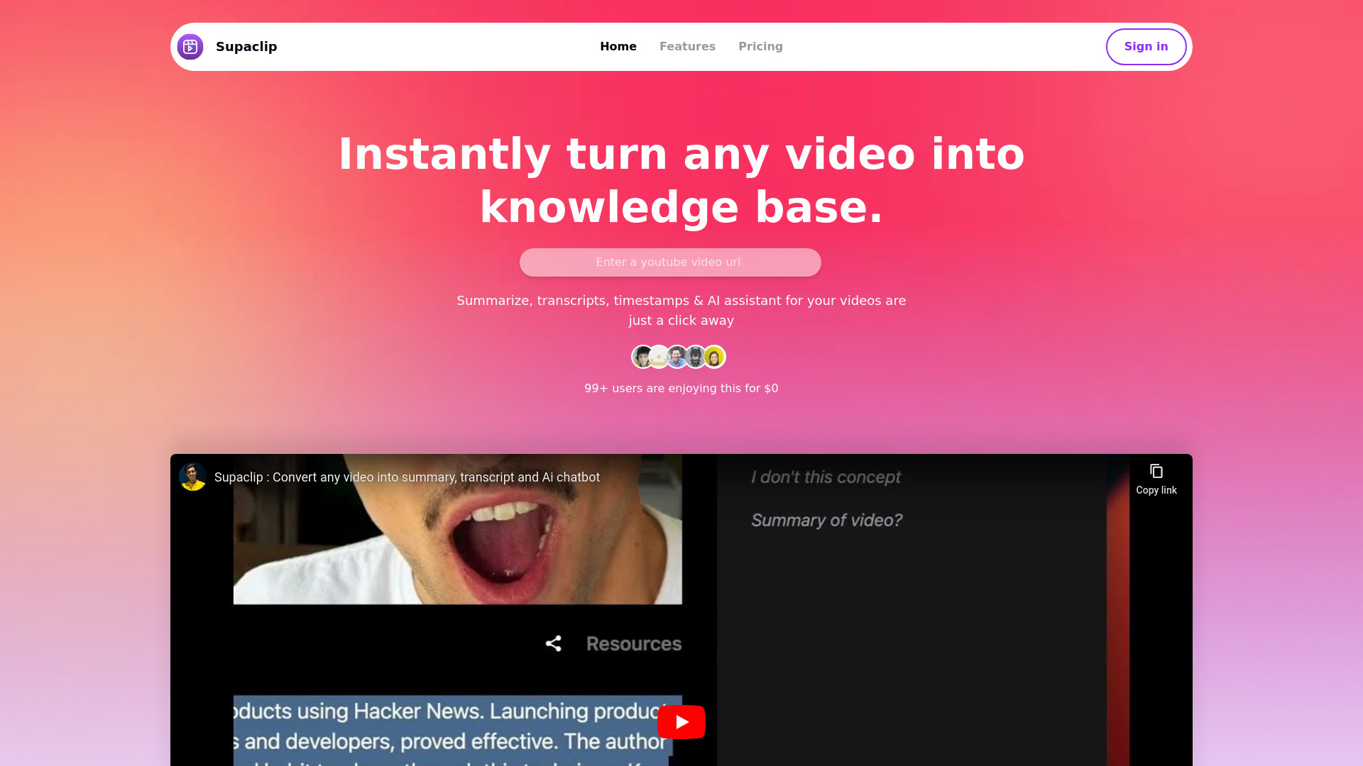 Supaclips screenshot