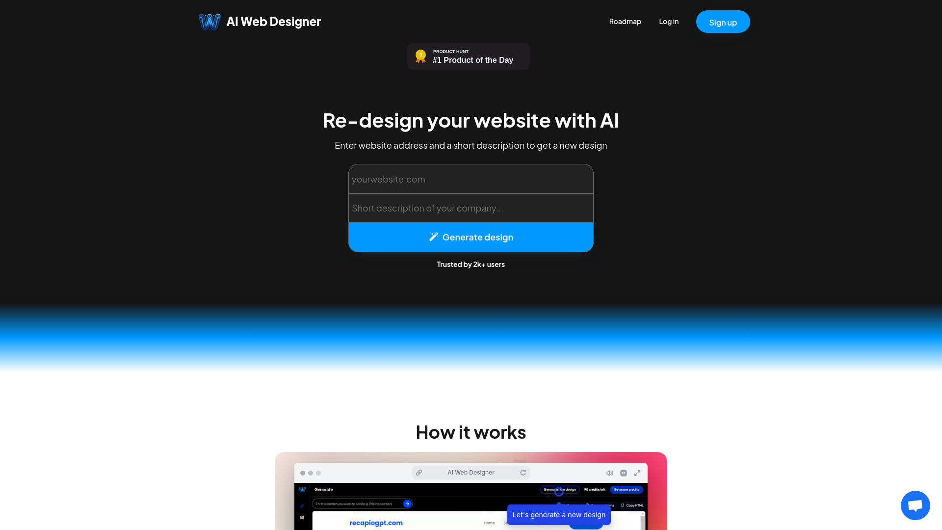 AI Web Designer screenshot
