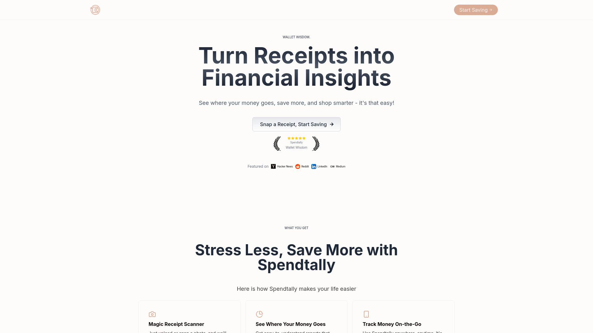 Spendtally screenshot