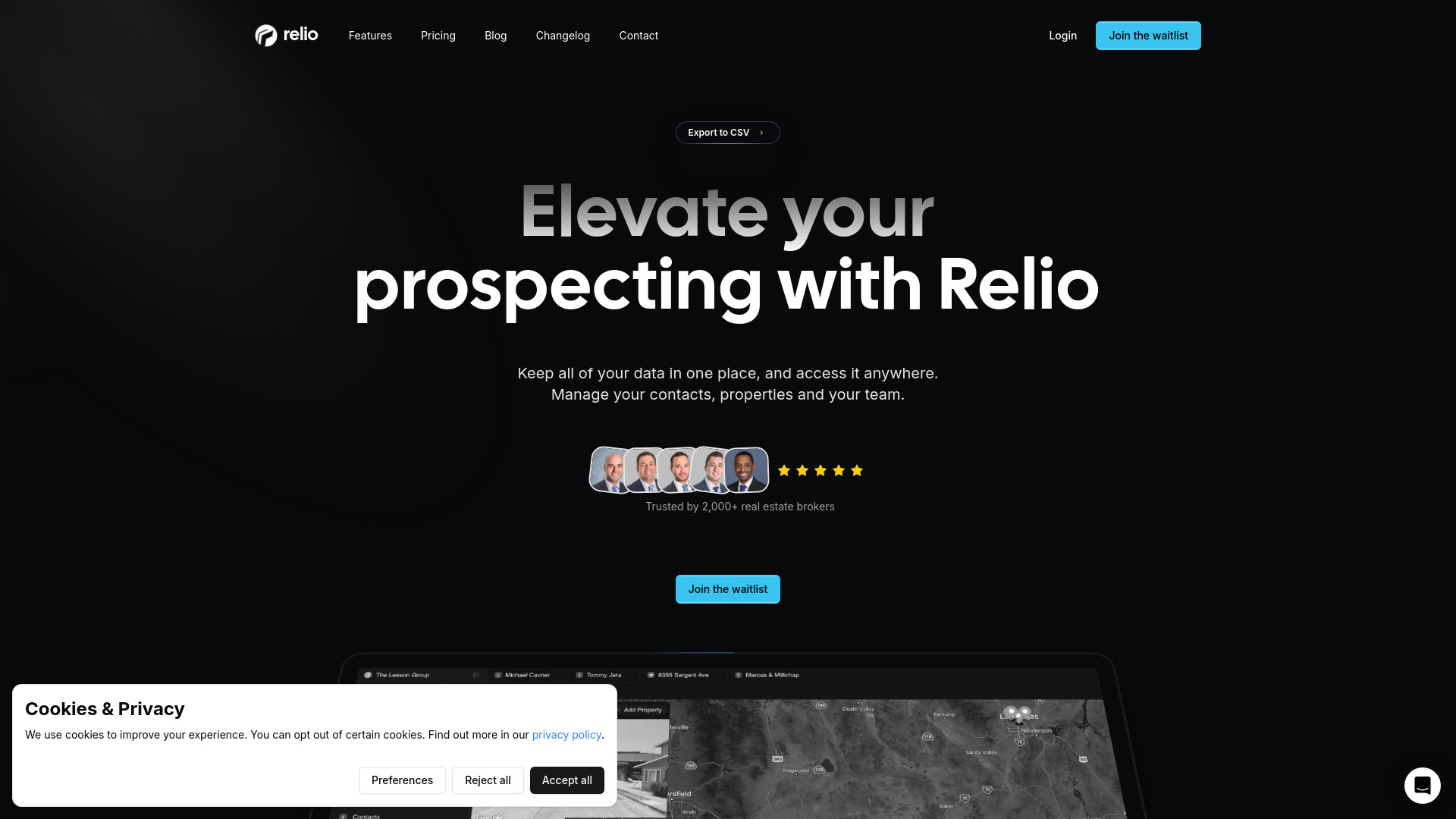 Relio CRM screenshot