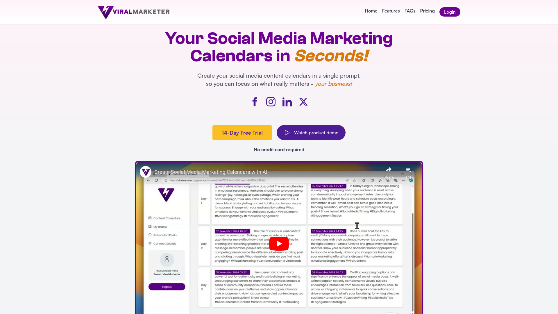 ViralMarketer screenshot