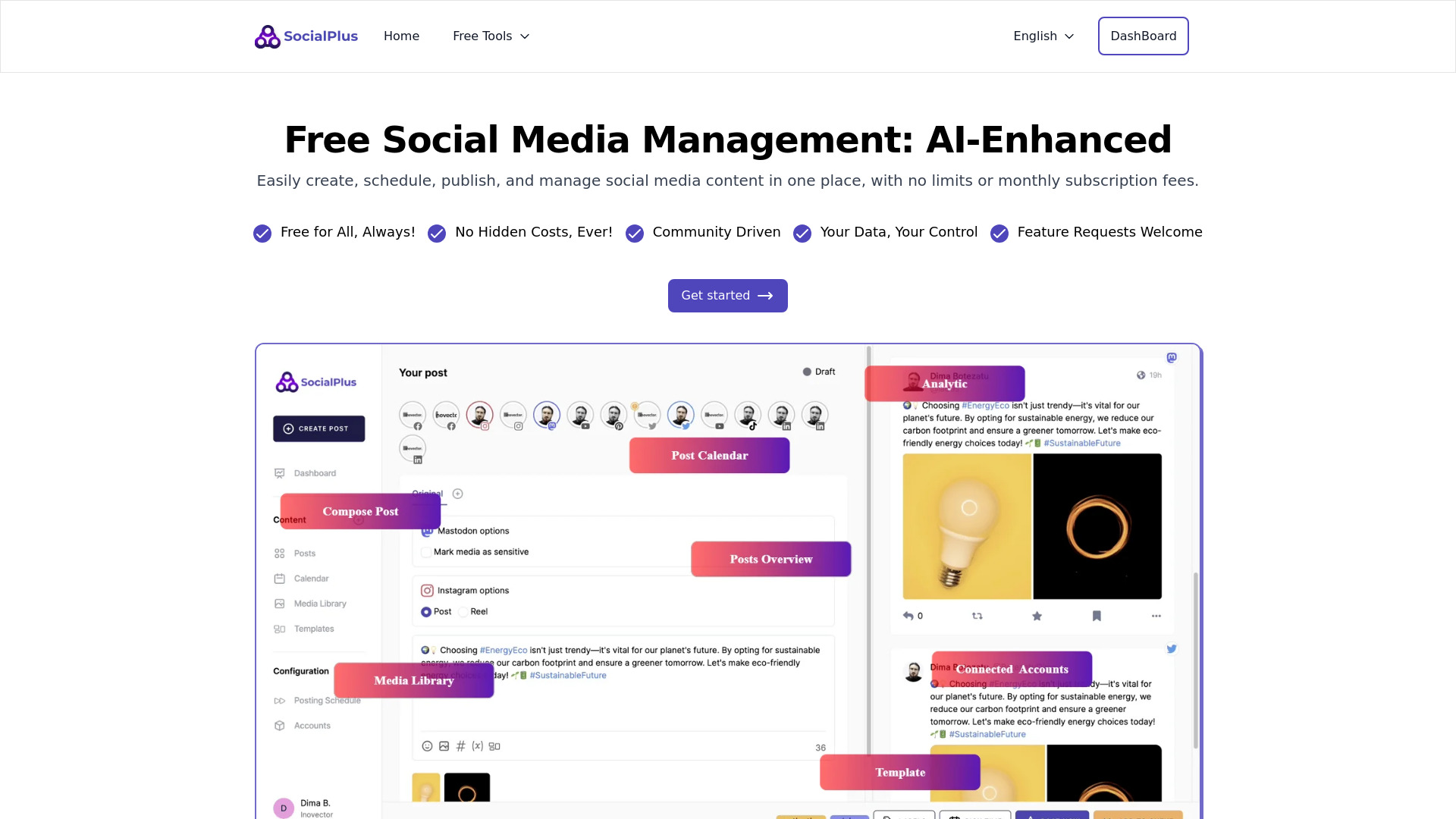 SocialPlus screenshot