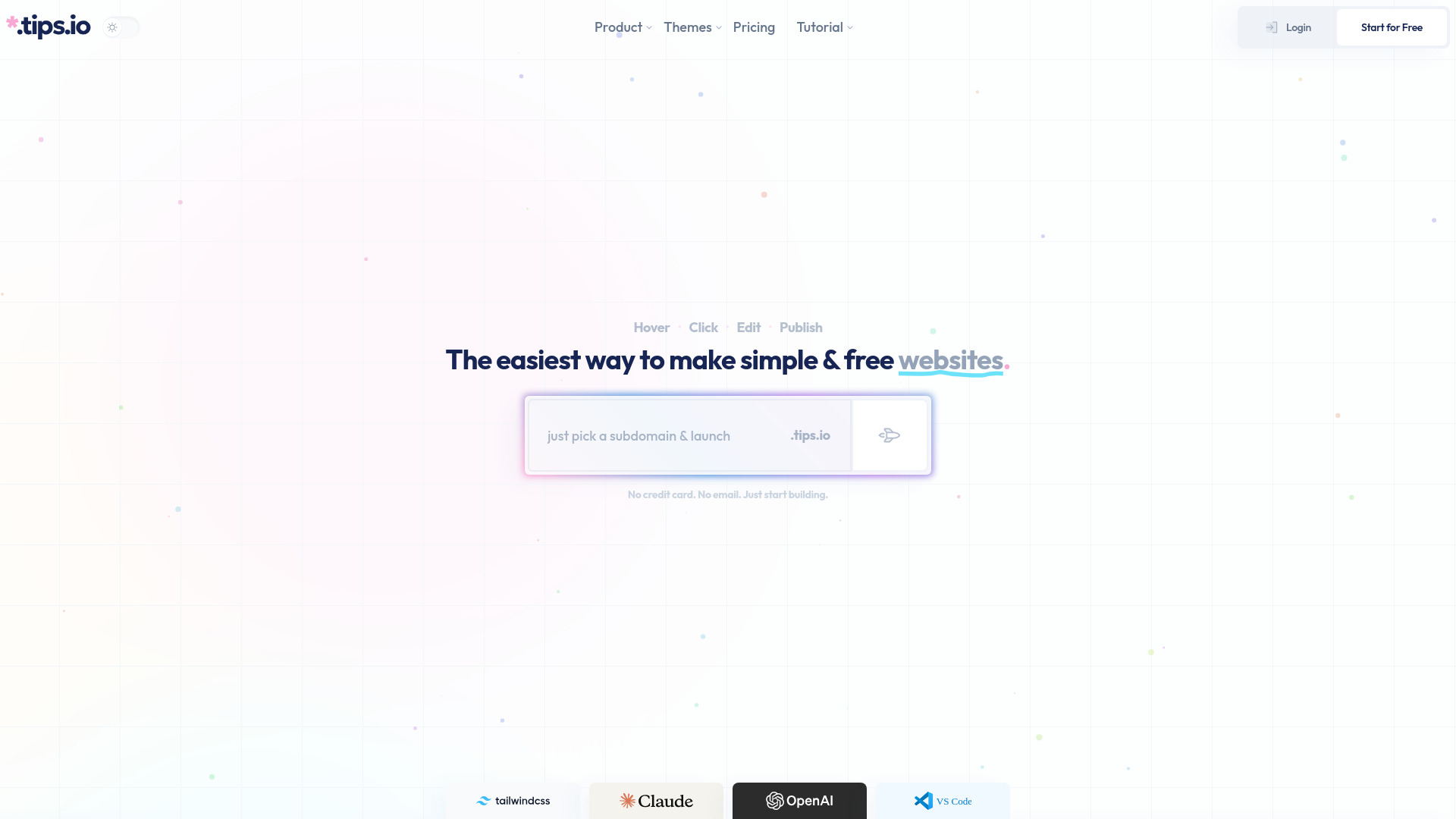 Tips.io screenshot
