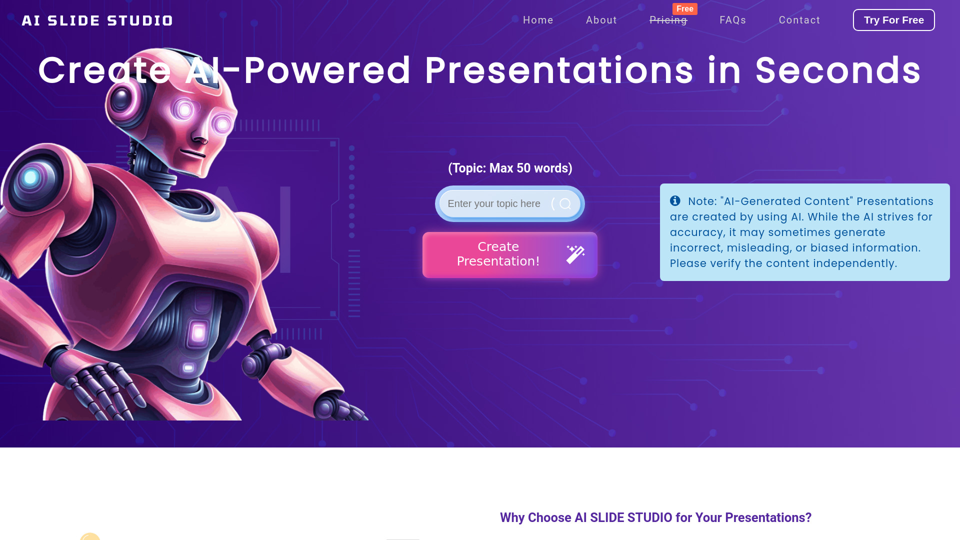 AI Slide Studio screenshot