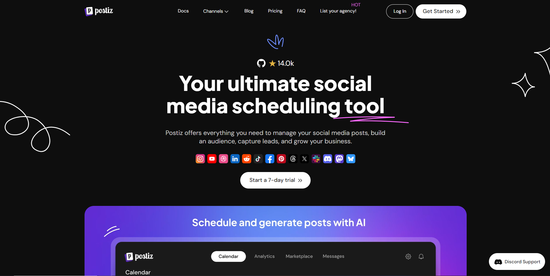 Postiz screenshot