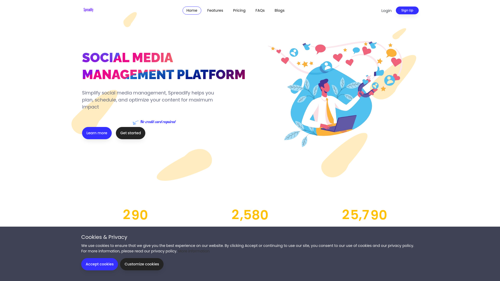 Spreadify screenshot