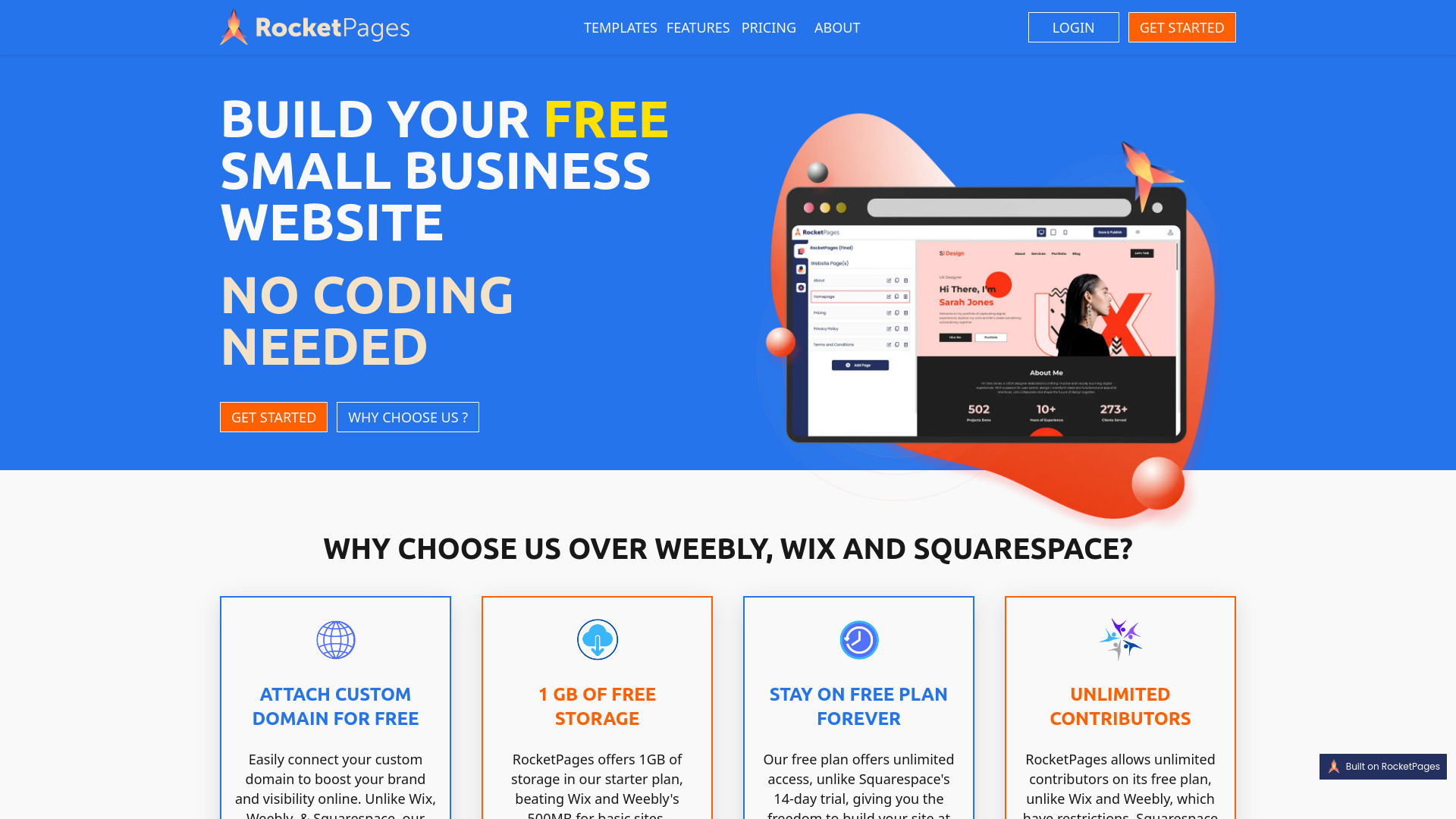 RocketPages screenshot
