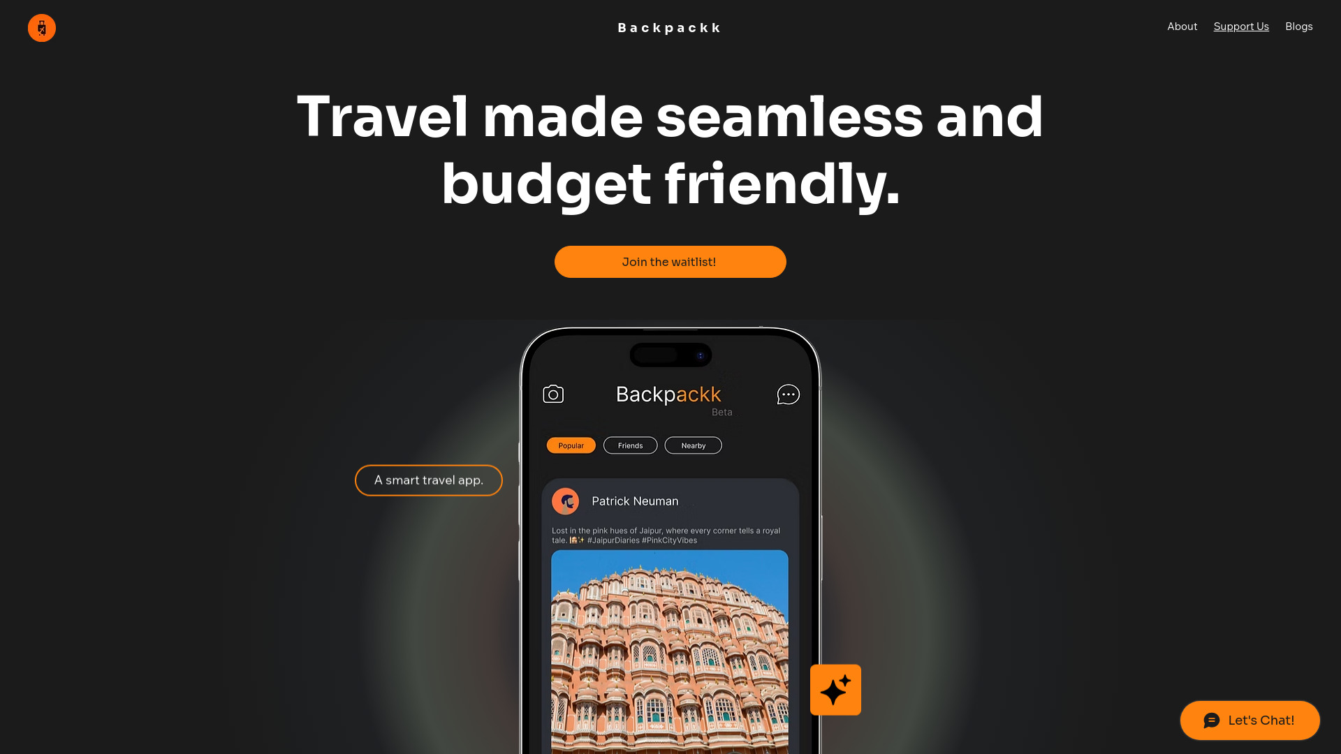 Backpackk screenshot
