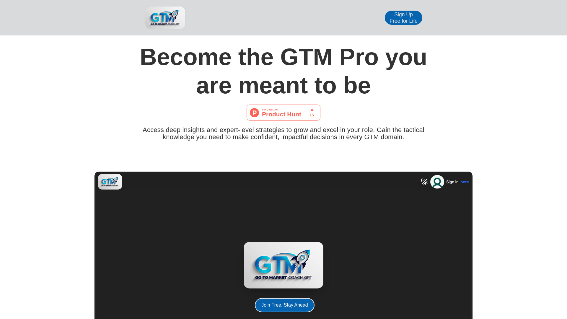 GTM Coach GPT screenshot
