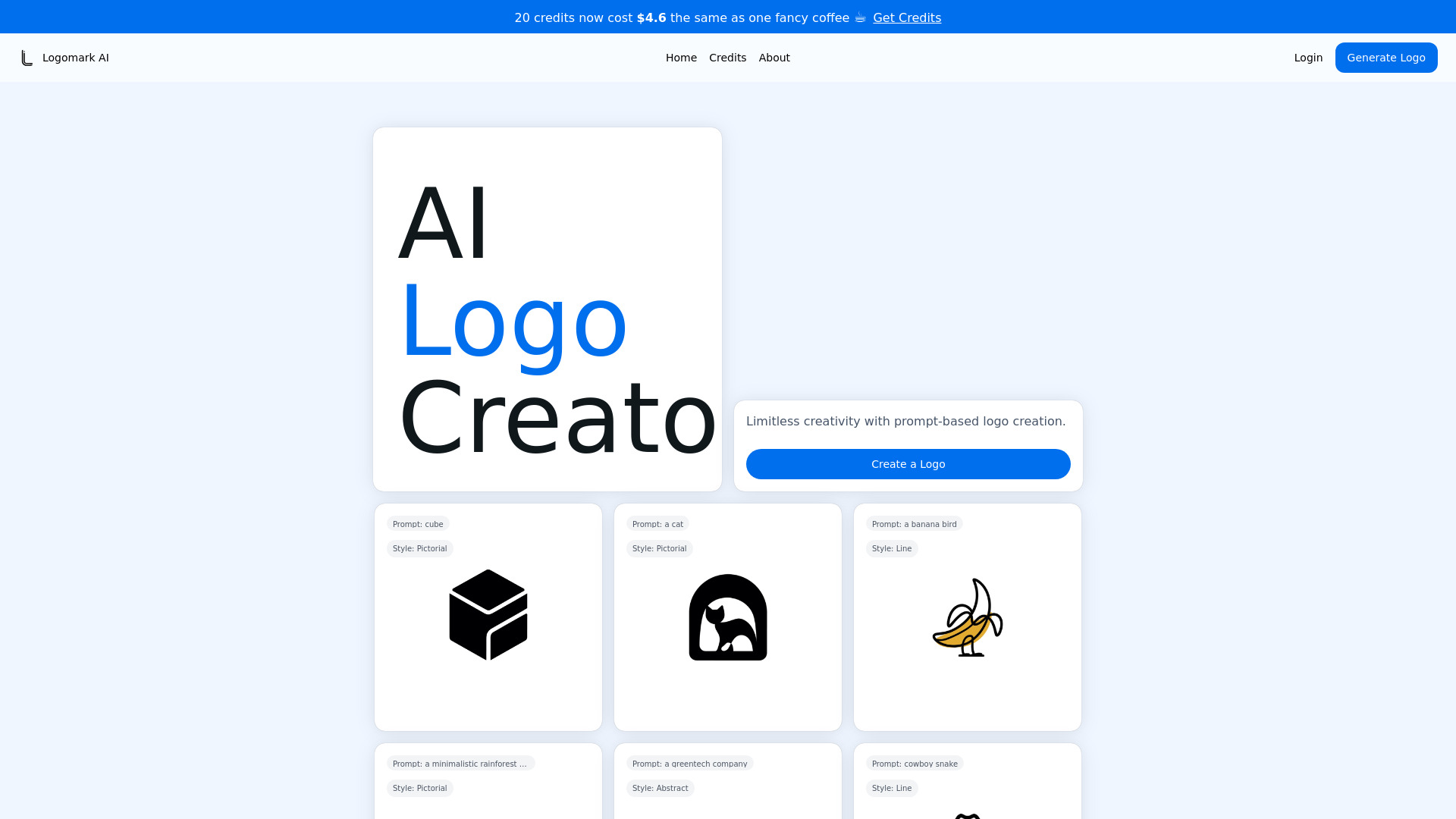 Logomark AI screenshot