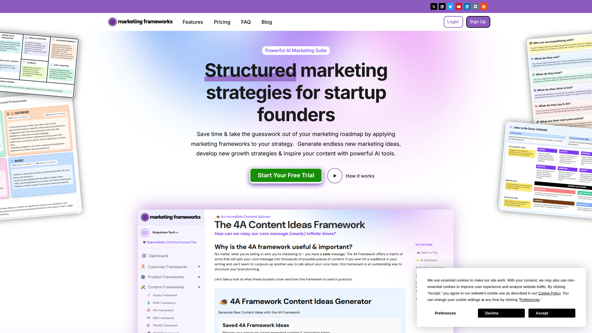 Marketing Frameworks screenshot