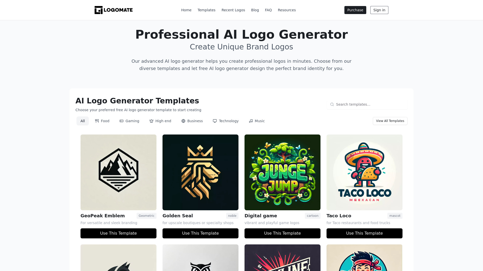 AI Logo Generator screenshot