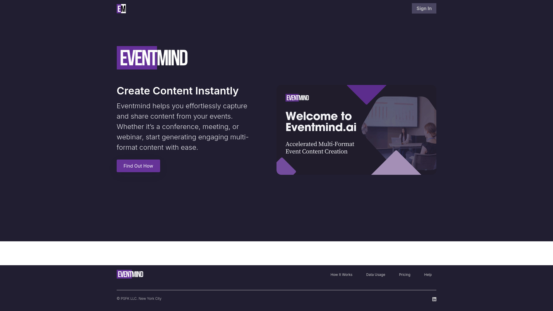 Eventmind screenshot
