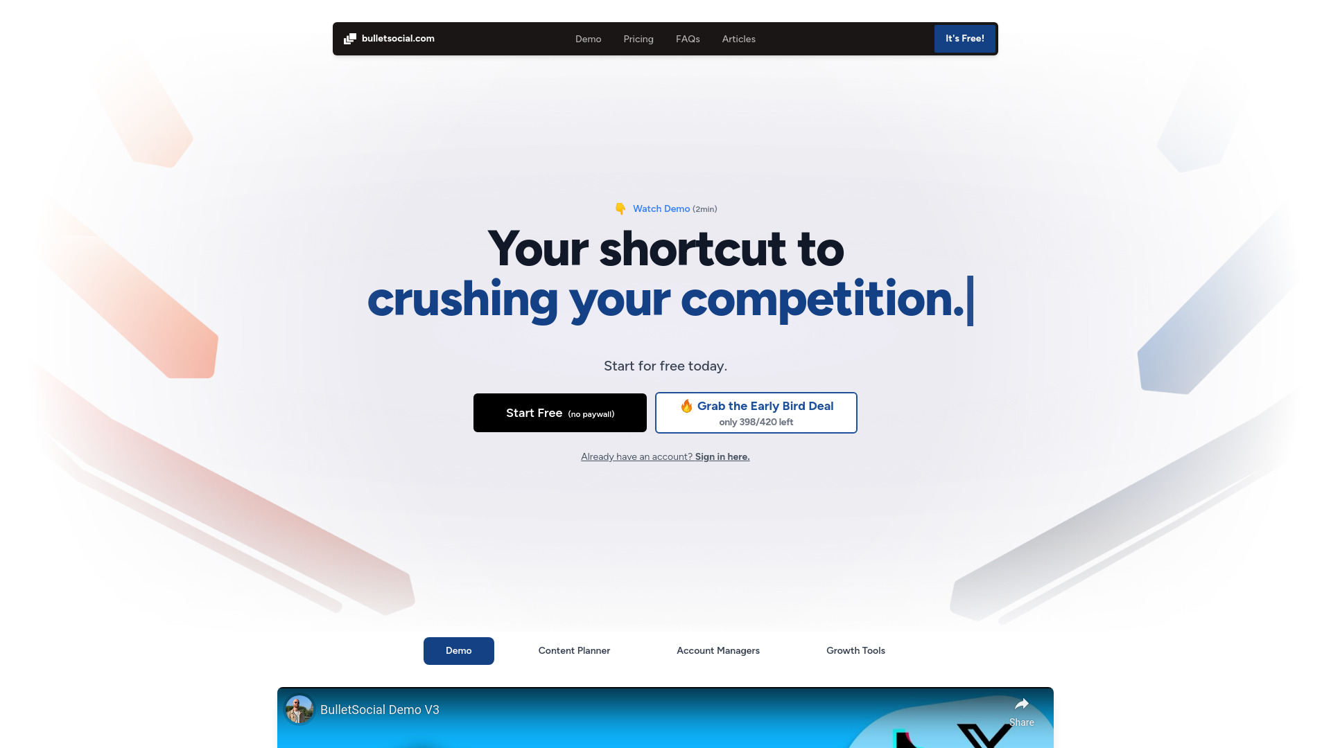 BulletSocial screenshot