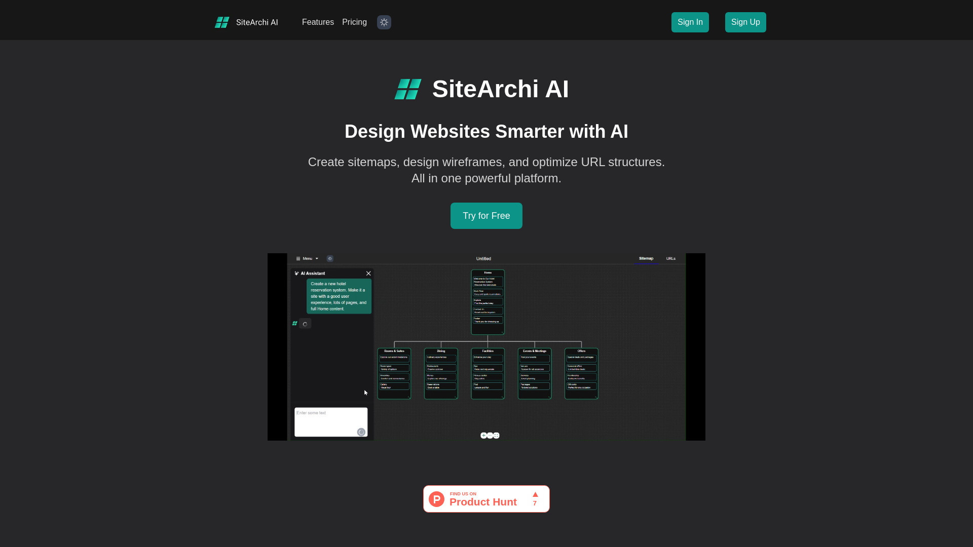 SiteArchi AI screenshot