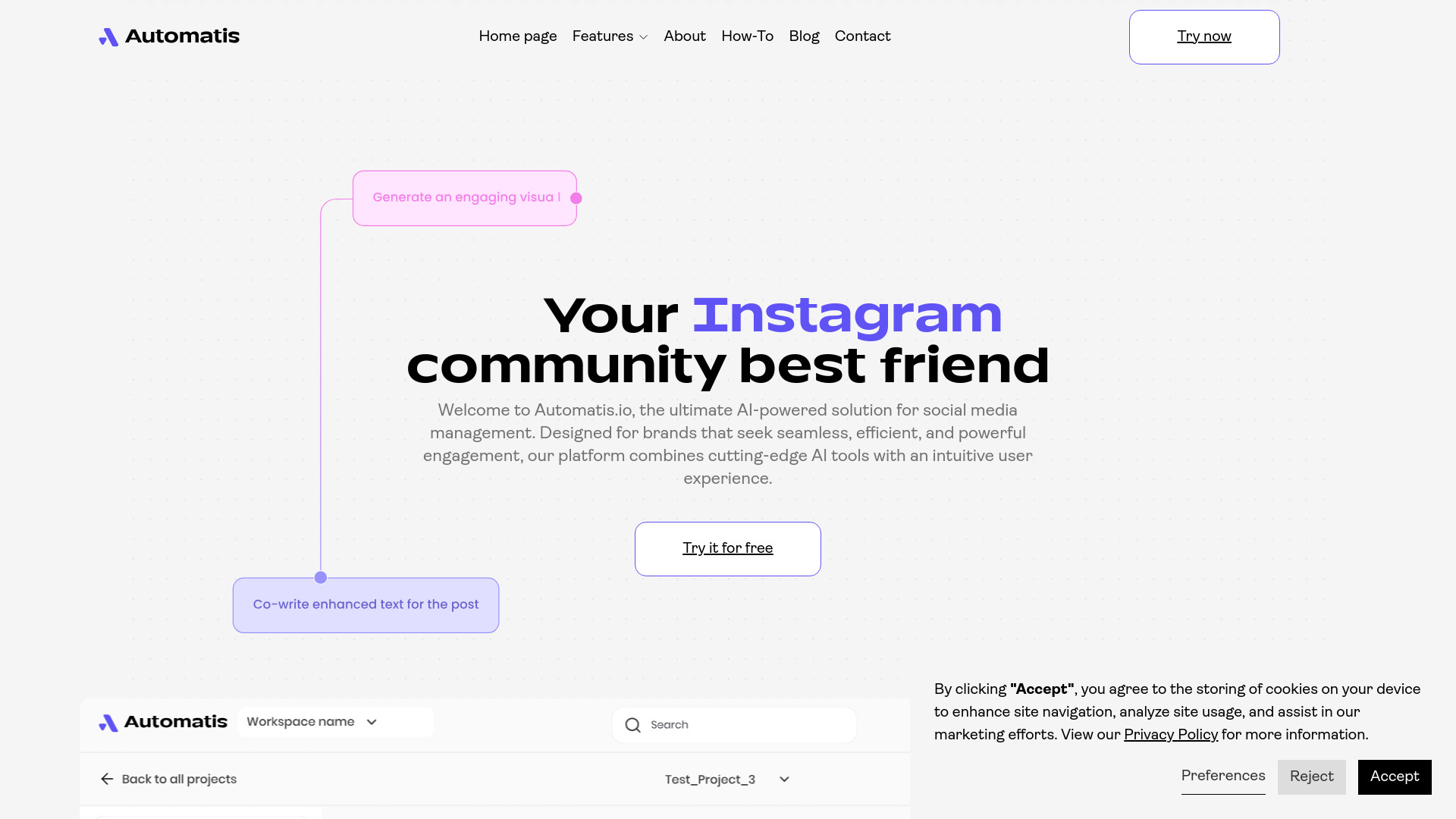 Automatis.io screenshot