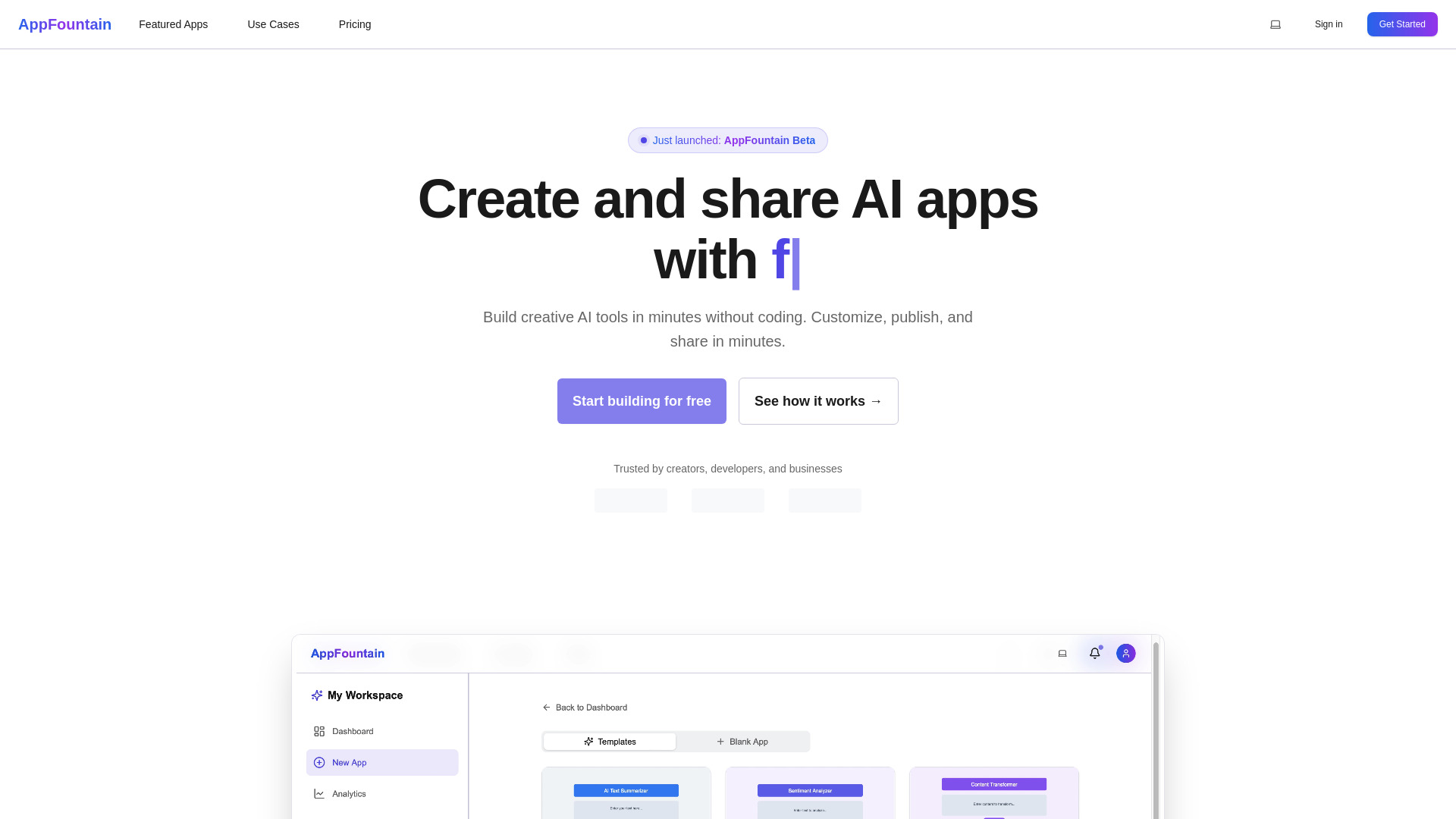 AppFountain screenshot