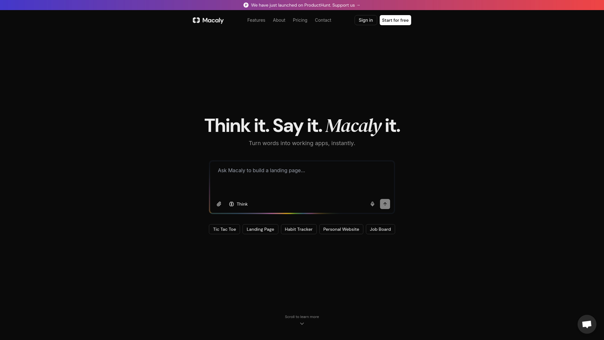 Macaly screenshot