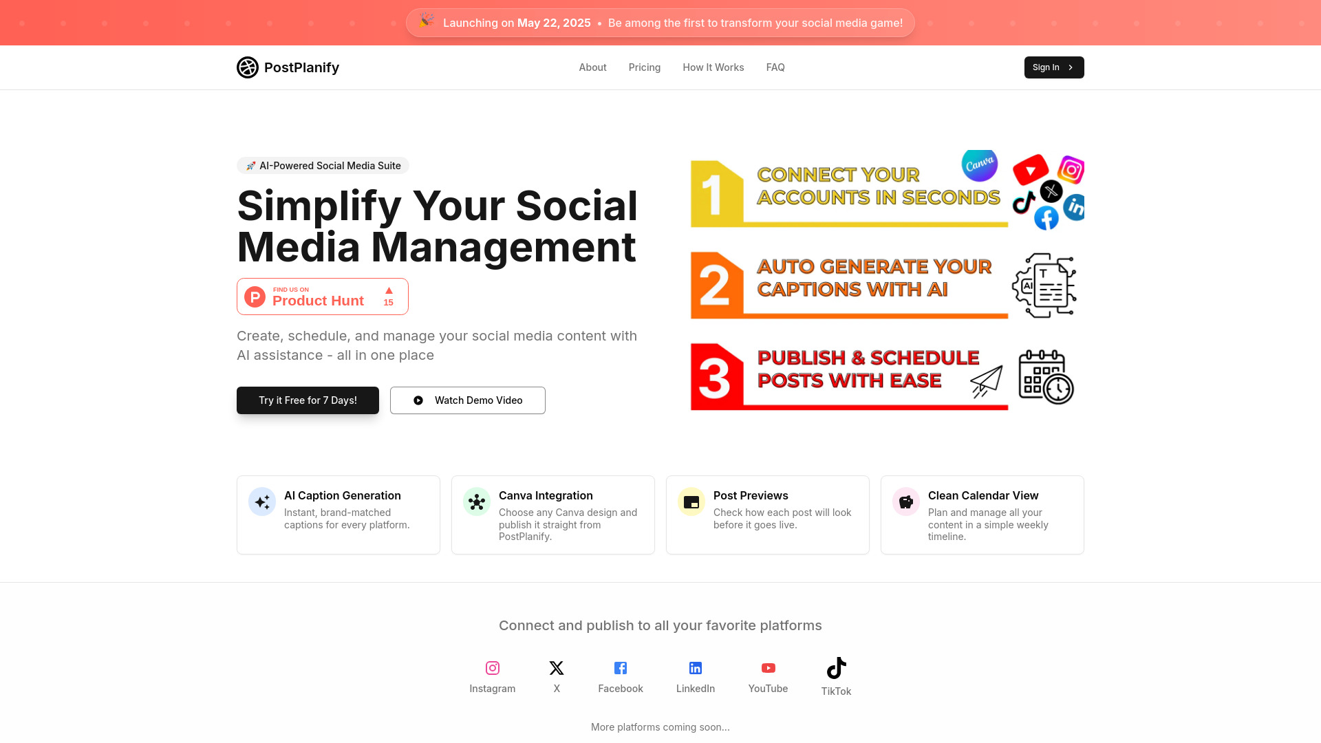 PostPlanify screenshot