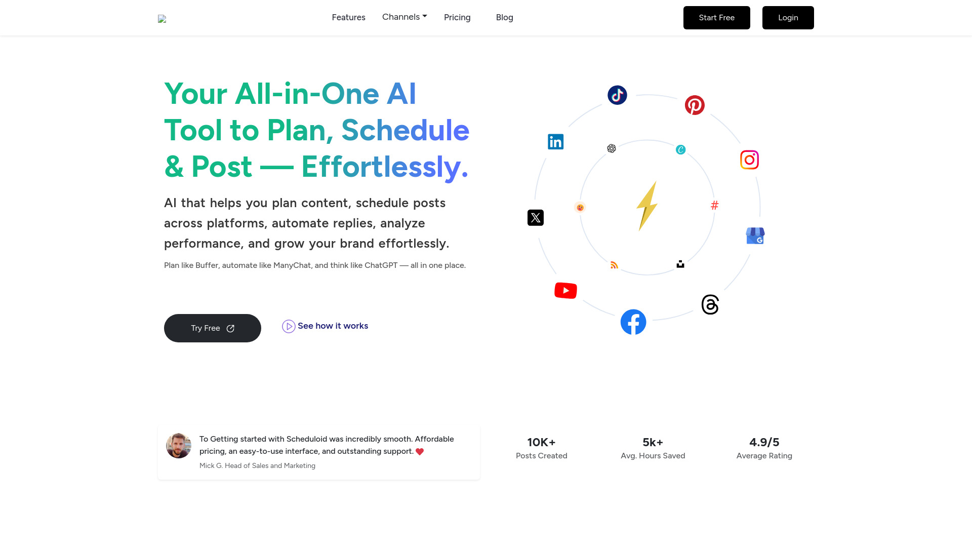 Scheduloid screenshot