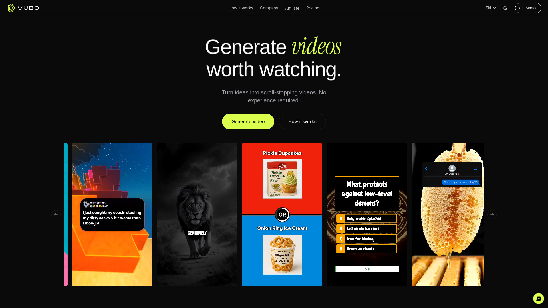 VUBO screenshot