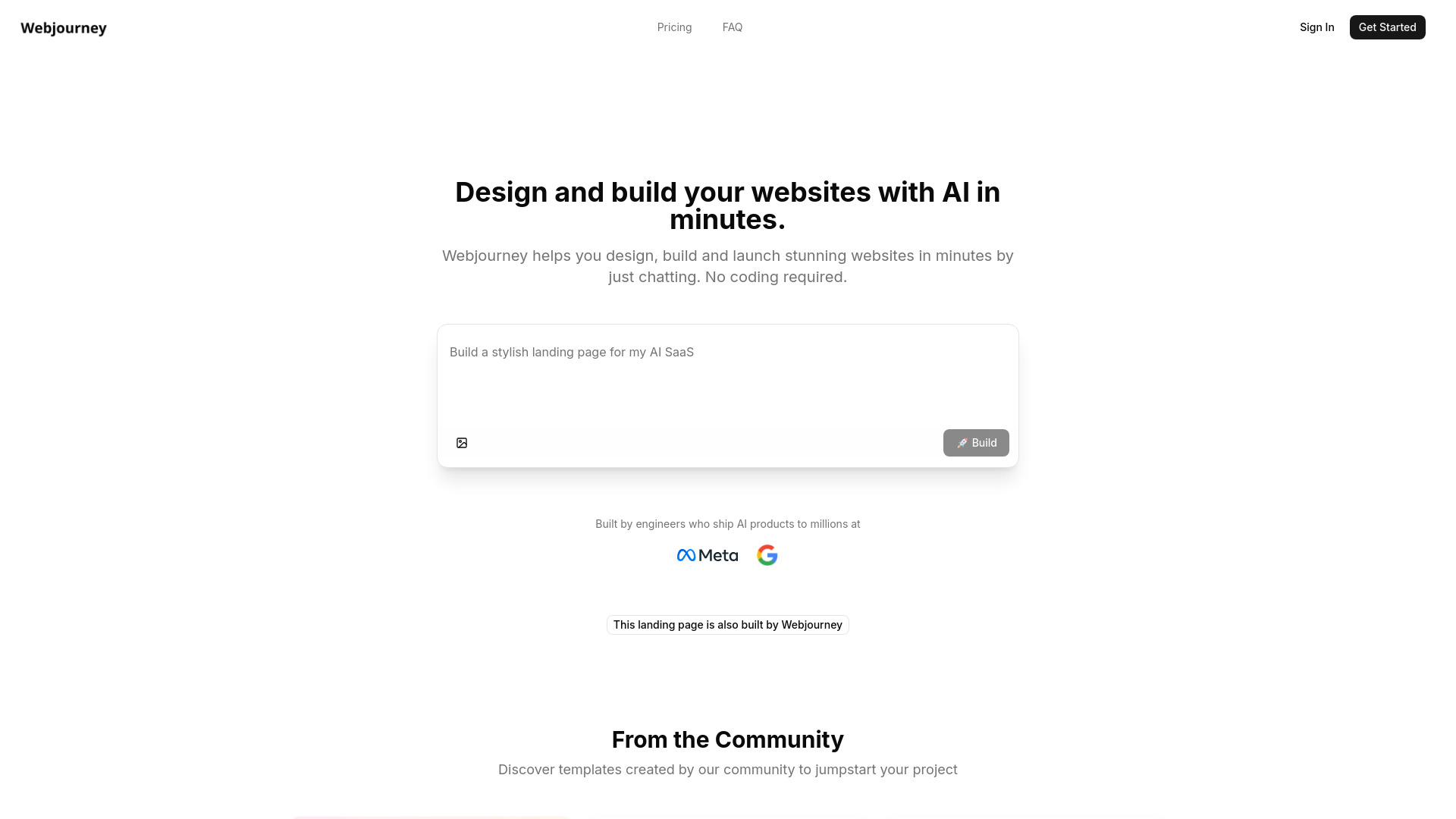 Webjourney screenshot