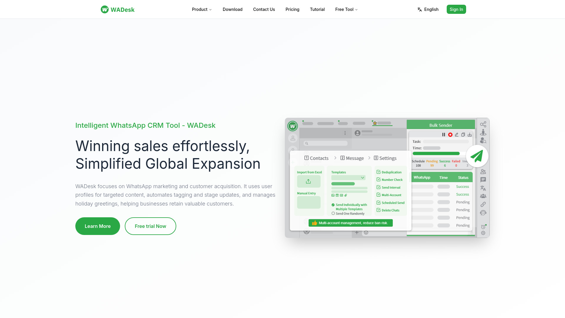 WADesk CRM screenshot