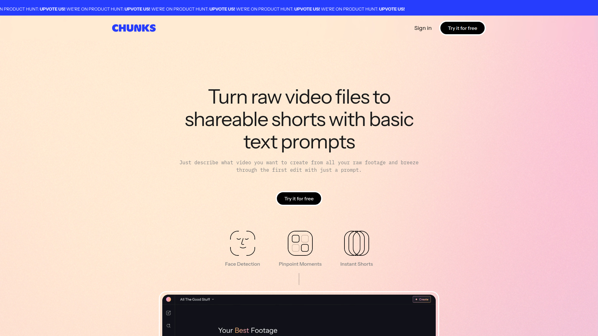 Chunks screenshot