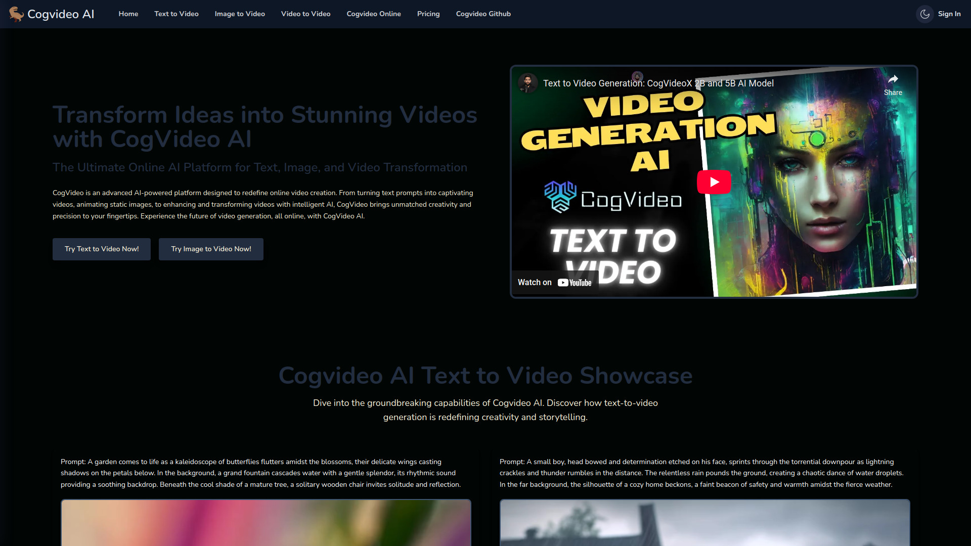 CogVideo AI screenshot