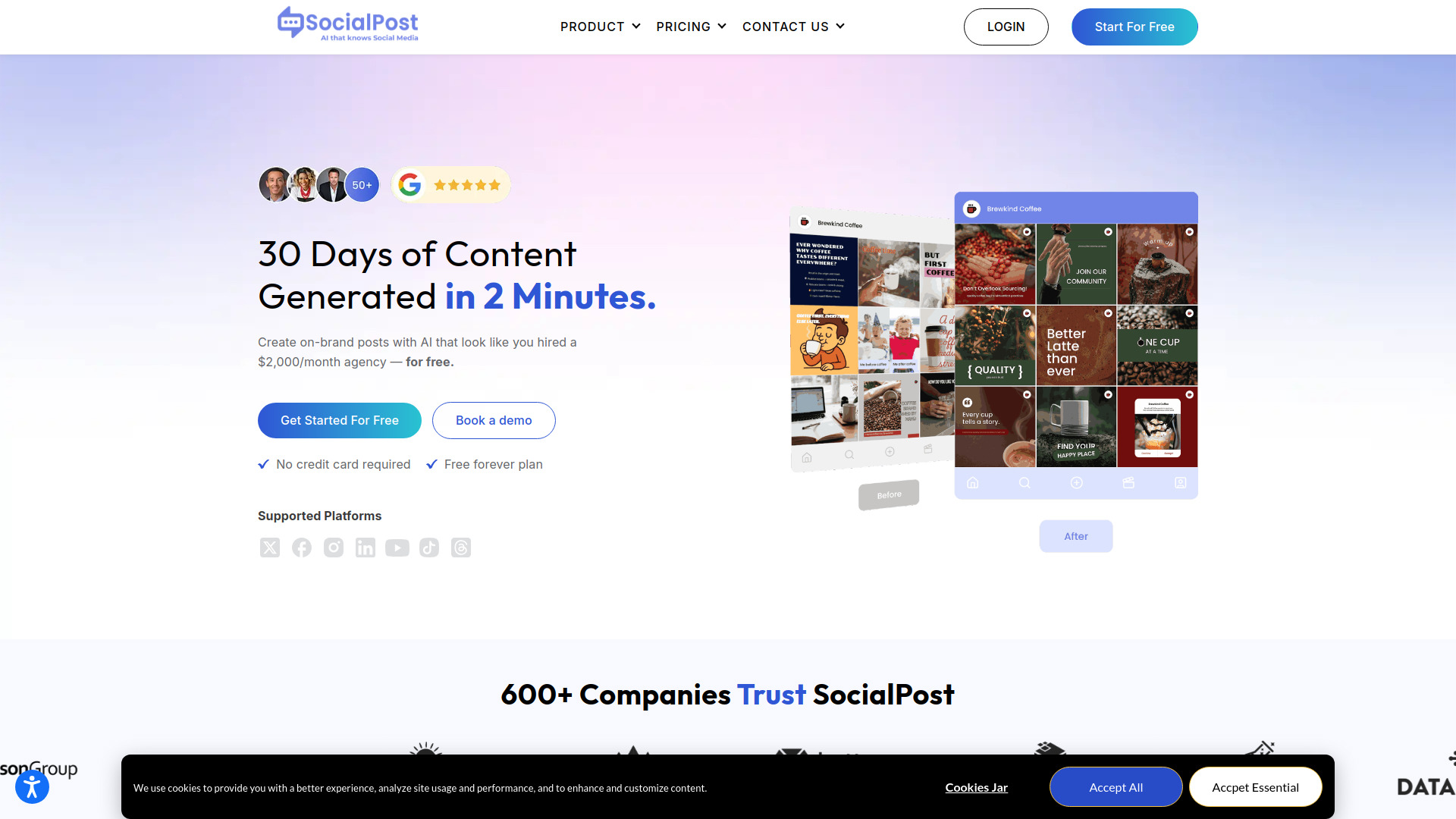 SocialPost screenshot