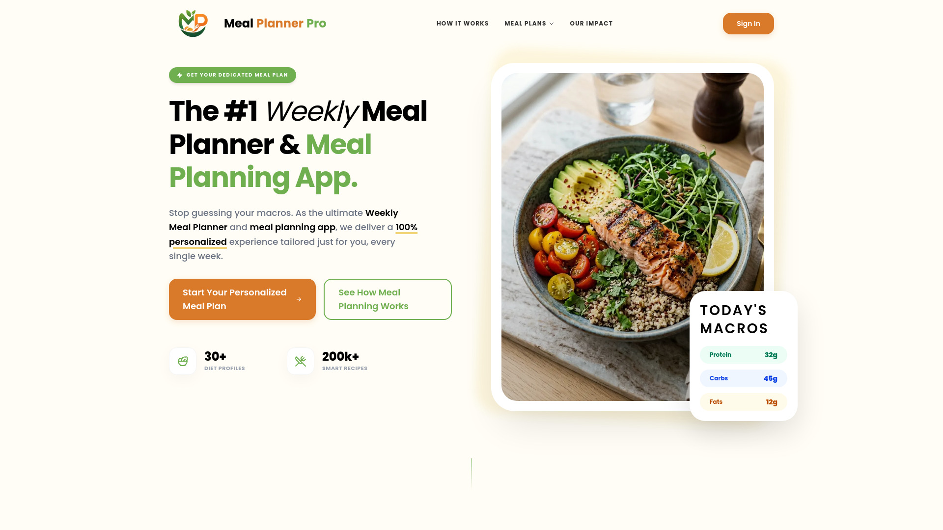 Meal Planner Pro screenshot