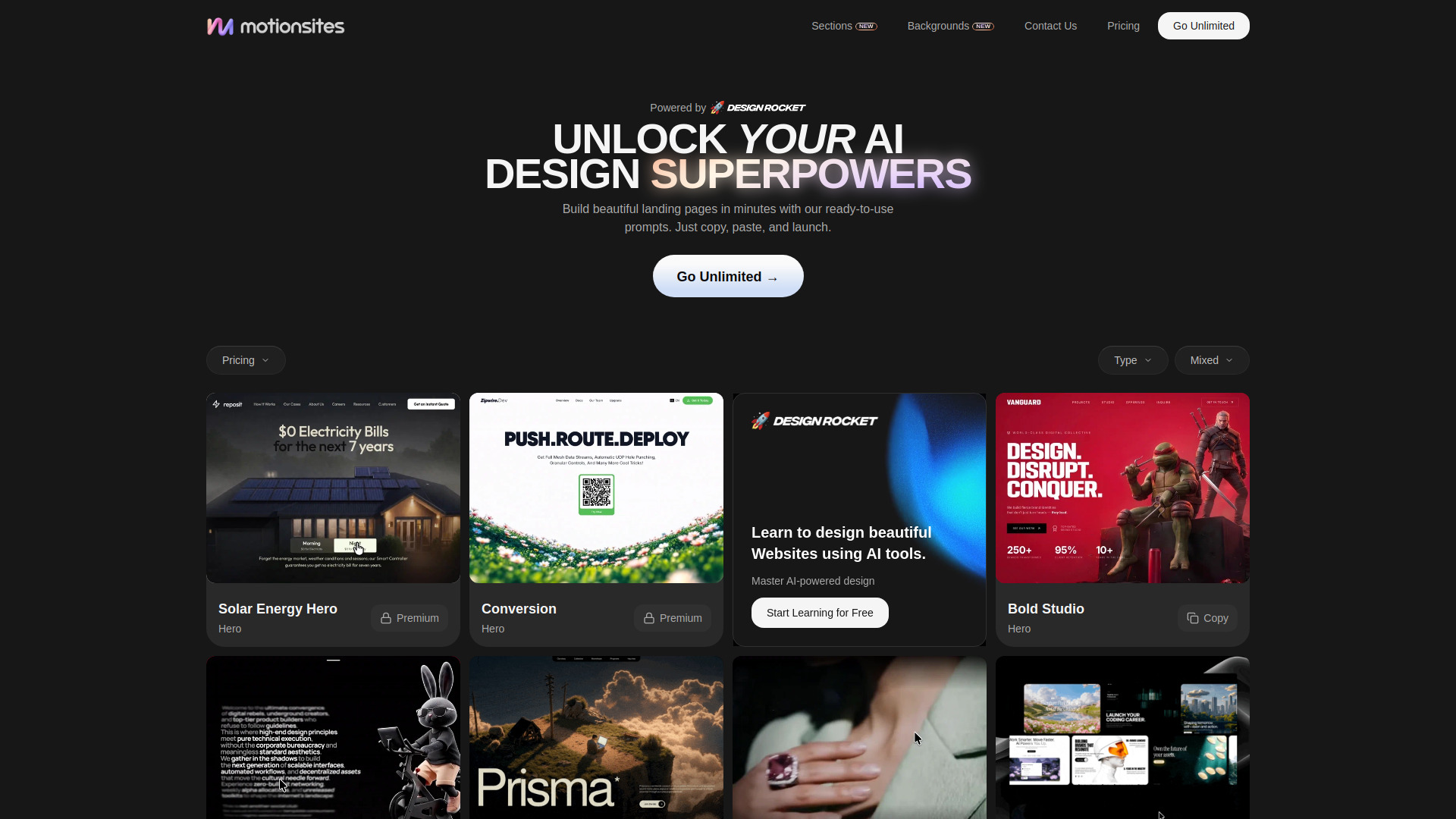 MotionSites screenshot