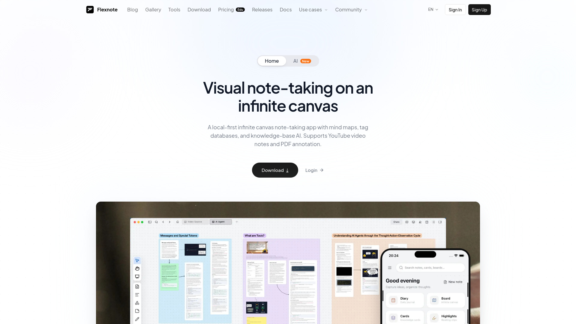 Flexnote screenshot
