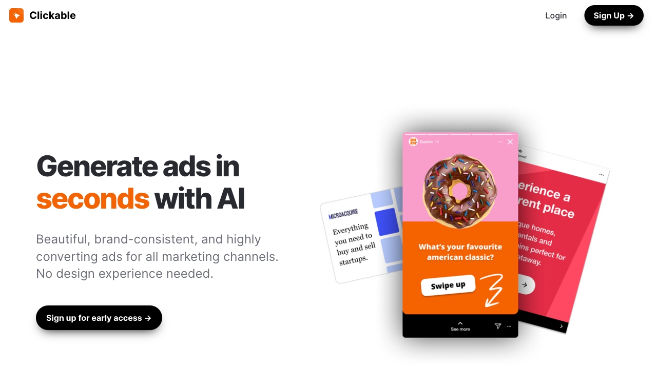 Clickable screenshot